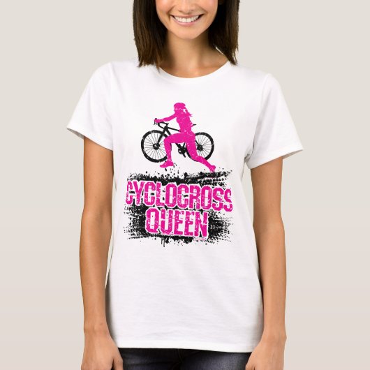 Cyclocross Queen Cyclo-Cross CX女性自転車 Tシャツ (正面)
