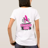 Cyclocross Queen Cyclo-Cross CX女性自転車 Tシャツ (裏面)
