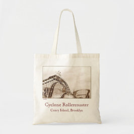Cyclone Rollercoaster Budget Canvas Tote トートバッグ