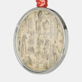 Cyclopaedia 1728の解剖図 メタルオーナメント (左)