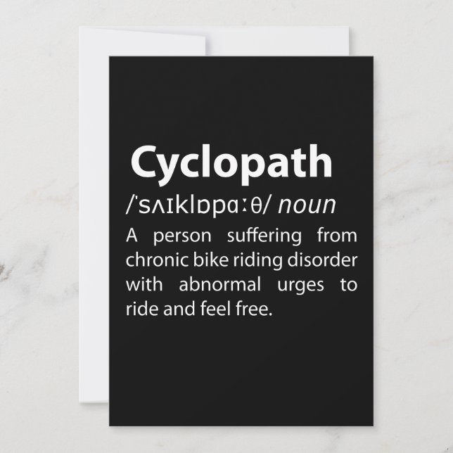 Cyclopathディクおもしろいショナリ定義 (正面)