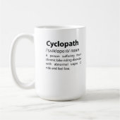 Cyclopathディクおもしろいショナリ定義 コーヒーマグカップ (左)