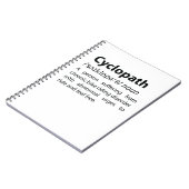 Cyclopathディクおもしろいショナリ定義 ノートブック (左側)