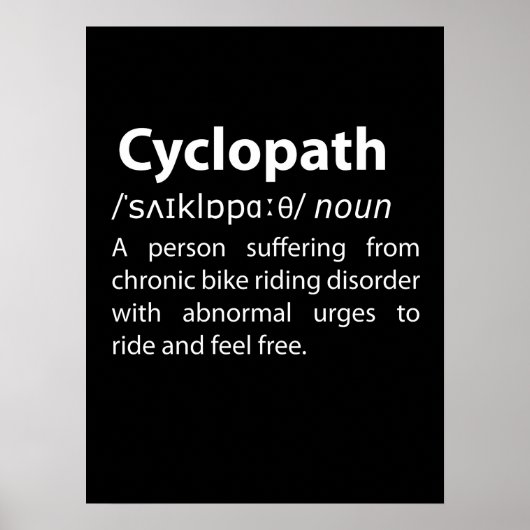 Cyclopathディクおもしろいショナリ定義 ポスター (正面)
