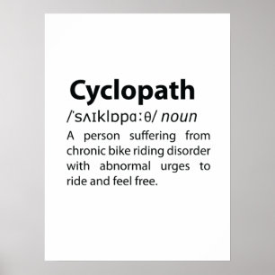 Cyclopathディクおもしろいショナリ定義 ポスター
