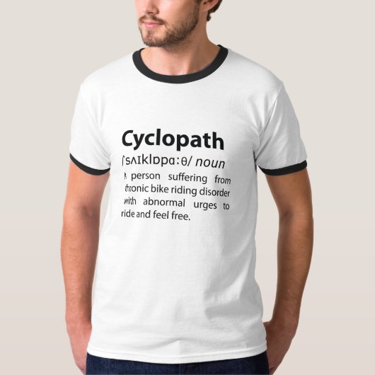 Cyclopathディクおもしろいショナリ定義 Tシャツ (正面)