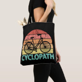 Cyclopath Funny Cycling トートバッグ (クローズアップ)