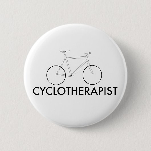 Cyclotherapist 缶バッジ (正面)