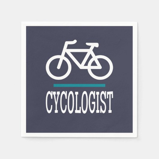 CYCOLOGISTおもしろいサイクリングバイクラブ スタンダードカクテルナプキン (正面)