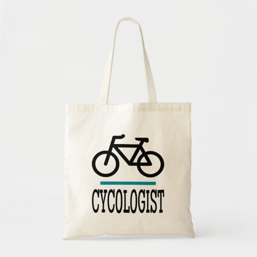CYCOLOGISTおもしろいサイクリングバイクラブ トートバッグ (正面)
