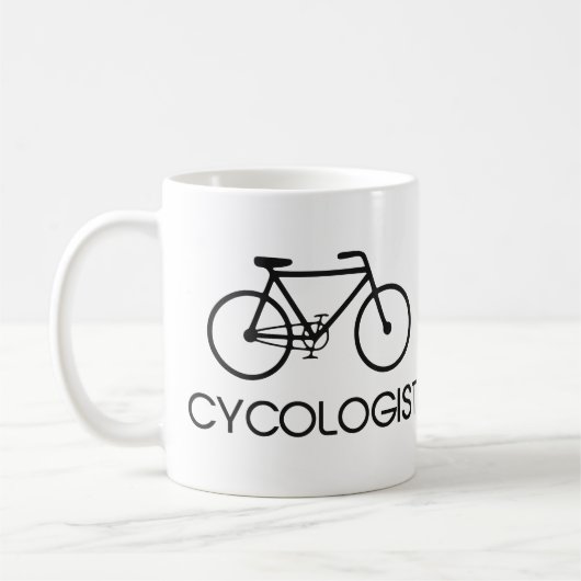 Cycologistのサイクリング周期 コーヒーマグカップ (左)