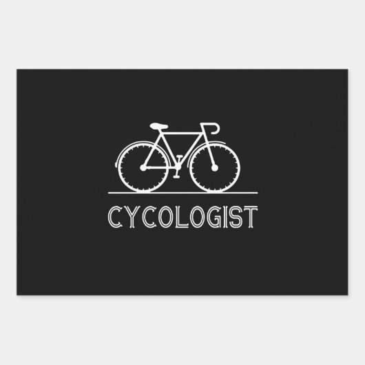 Cycologistサイクルラバーギフトサイクリングマウンテンギフト ラッピングペーパーシート (正面)
