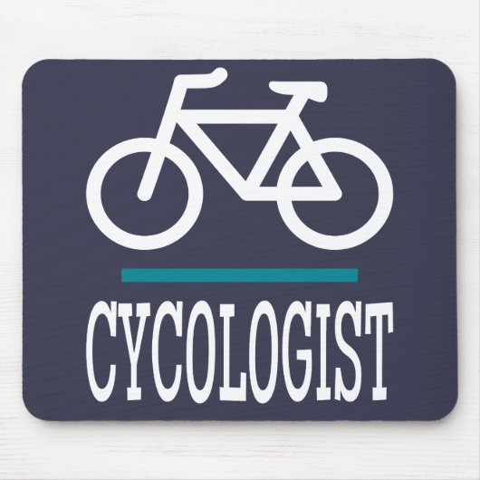 CYCOLOGISTバイクサイクリングサイクリングおもしろいノベルティ マウスパッド (正面)