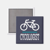 CYCOLOGISTバイクサイクリングサイクリングおもしろいノベルティ マグネット (正面/裏面)