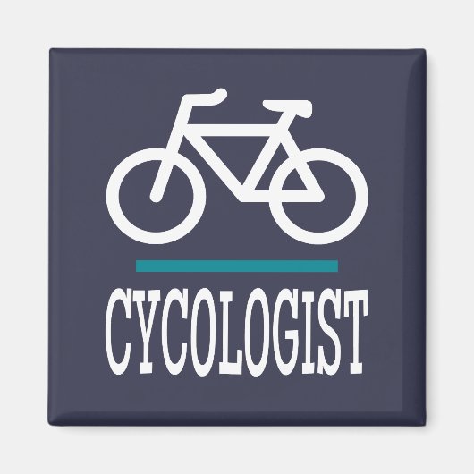 CYCOLOGISTバイクサイクリングサイクリングおもしろいノベルティ マグネット (正面)