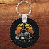 Cycologist定義おもしろいマウンテンバイクMTB キーホルダー (正面)