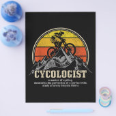 Cycologist定義おもしろいマウンテンバイクMTB チラシ (シングル)