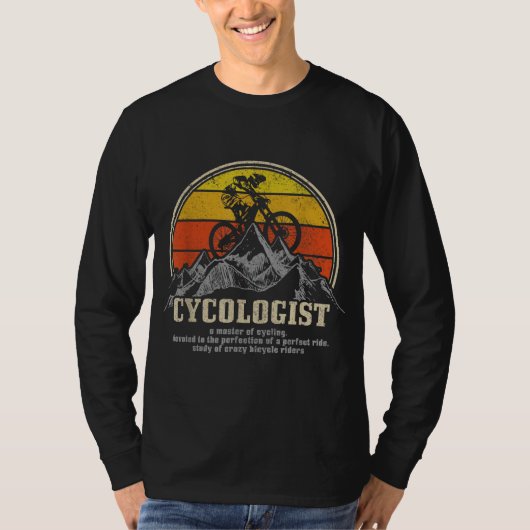 Cycologist定義おもしろいマウンテンバイクMTB Cycl Tシャツ (正面)