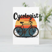 Cycologist:エネルギッシュバイクもしくは自転車に乗る人T型 – サイクリング用 案内状 (スタンド正面)