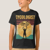 Cycologist – 自転車 – 自転車に乗るホビーレース – レトロ tシャツ (正面)