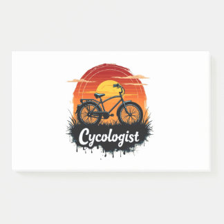 Cycologist Bike Adventure：サンセットグラフィックティー ポストイット