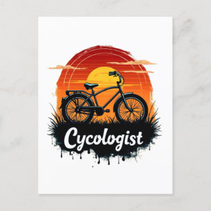 Cycologist Bike Adventure:サンセットグラフィックティー ポストカード