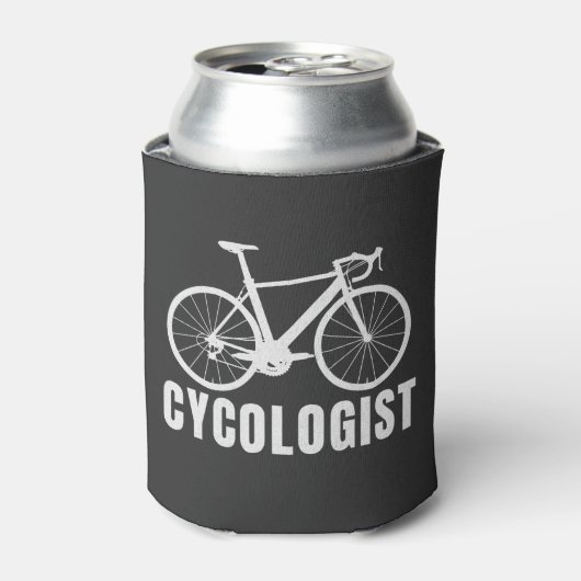 Cycologist Fun Gift for Cycling Lovers 缶クーラー (缶正面)