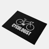 Cycologist Funny Bicycle Bike Gift ドアマット (アングル)
