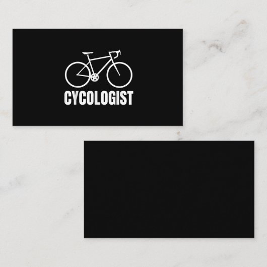 Cycologist Funny Bicycle Bike Gift 名刺 (正面/裏面)