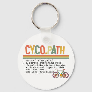 CycoPathユーおもしろいモアサイクリスト自転車定義 キーホルダー