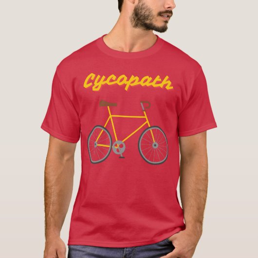Cycopath おもしろ 自転車 スポーツ 引用 親族 tシャツ (正面)