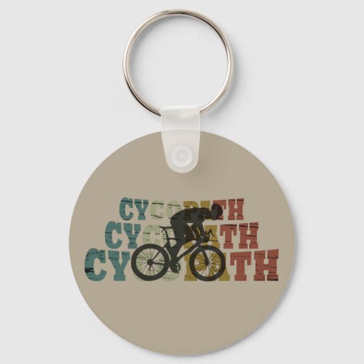 Cycopath - マウンテンバイク - おもしろ自転車 キーホルダー (正面)