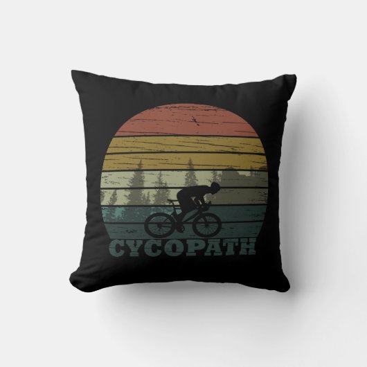 Cycopath - マウンテンバイク - おもしろ自転車 クッション (正面)