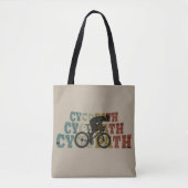 Cycopath - マウンテンバイク - おもしろ自転車 トートバッグ (正面)