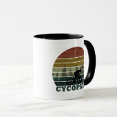 Cycopath - マウンテンバイク - おもしろ自転車 マグカップ (正面右)