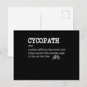 CYCOPATH 面白い自転車ライダー サイクリスト ポストカード (正面/裏面)