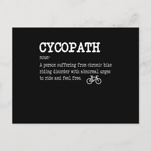 CYCOPATH 面白い自転車ライダー サイクリスト ポストカード (正面)