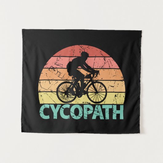 Cycopath Funny Cycling タペストリー (正面(横))