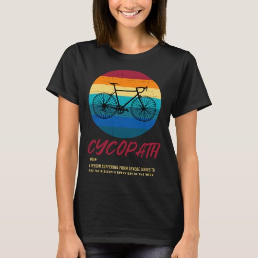 Cycopath Funny Cycopath Road Bike Cycling Club Tou Tシャツ (正面)