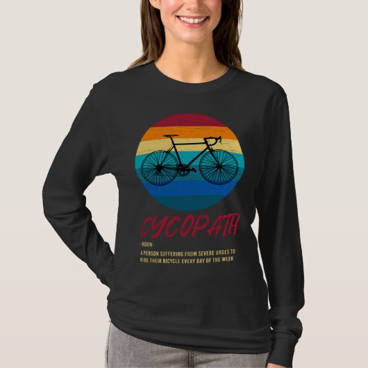 Cycopath Funny Cycopath Road Bike Cycling Club Tou Tシャツ (正面)