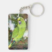 Cydney黄色いNapedのオウム キーホルダー (裏面)