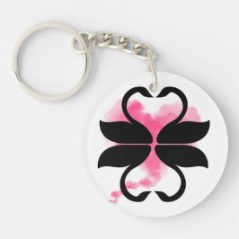 Cygnes amour Porte-clés en acrylique キーホルダー