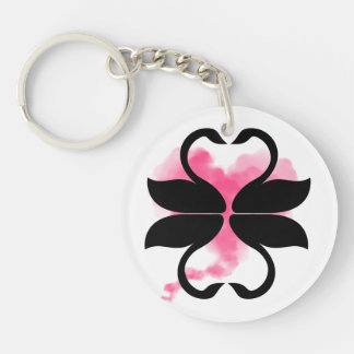 Cygnes amour Porte-clés en acrylique キーホルダー