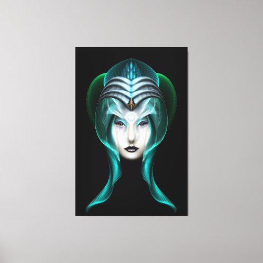 Cyiria ISOブラックキャンバス印刷のポートレート キャンバスプリント (正面)