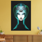 Cyiria ISOブラックキャンバス印刷のポートレート キャンバスプリント (インサイチュ (リビング))