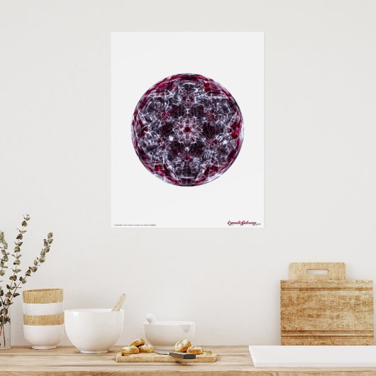 Cymatics: Metatron Cube Brainwave Sound ポスター (キッチン)