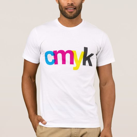 CYMKのワイシャツ Tシャツ (正面)