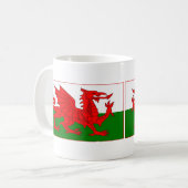 Cymru -ウェールズの旗 コーヒーマグカップ (正面左)