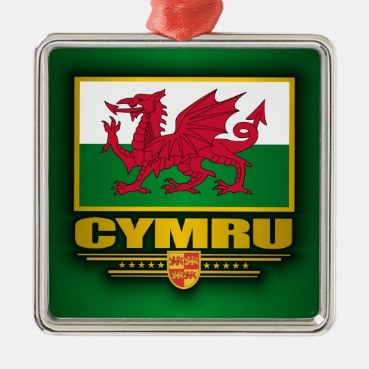 Cymru (ウェールズ) メタルオーナメント (正面)