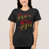 Cymru Am Byth。ウェールズ永遠 トライブレンドＴシャツ (正面)